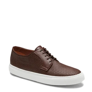 Sneaker in pelle intrecciata