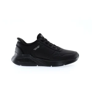 Sneakers Skechers Uomo 183125 Hands Free Slip-Ins Nero Pelle - Senza Mani