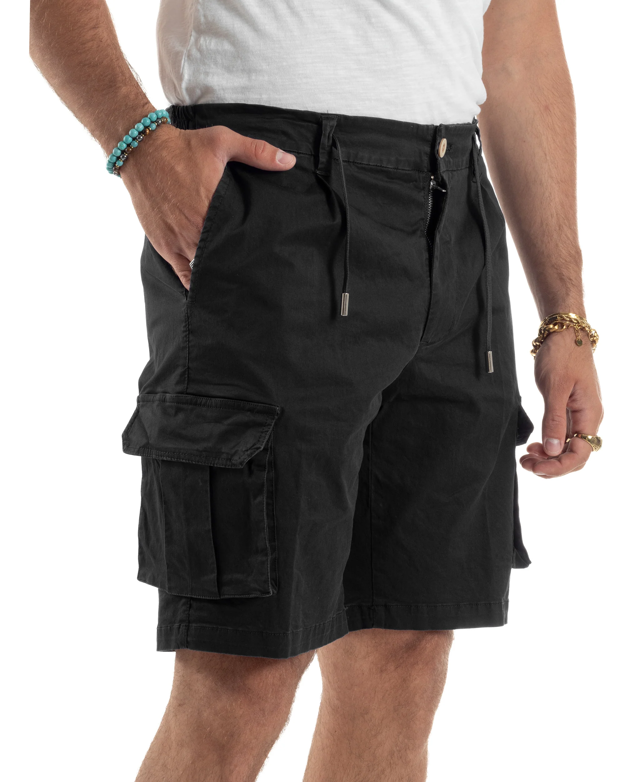 Bermuda Cargo Cotone Regular Fit PC1988A - immagine 5