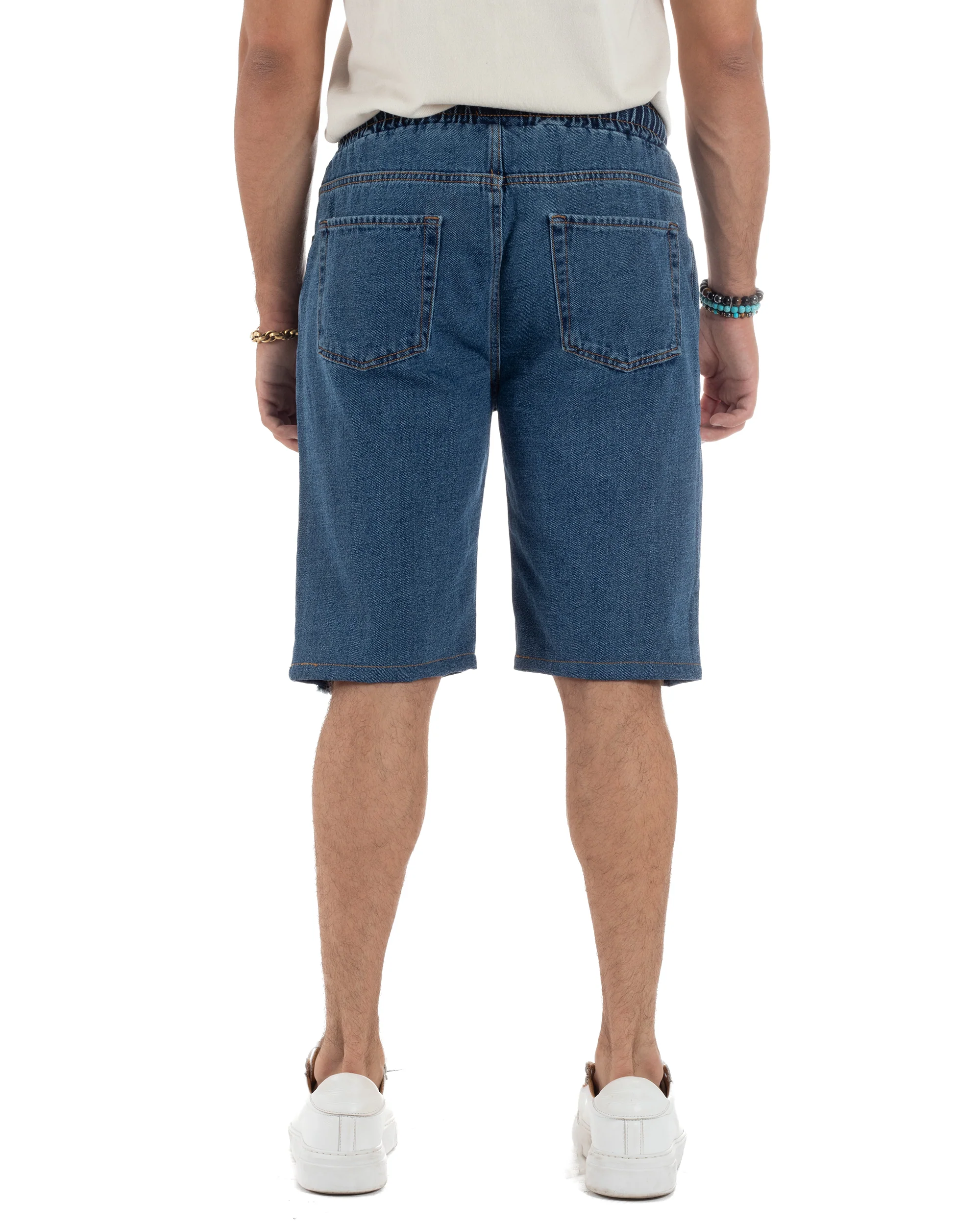 Bermuda Jeans Rotture Regular Fit PC2003A - immagine 9