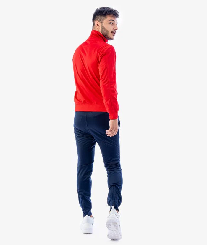 Tuta GIVOVA TORINO ROSSO BLU Triacetato Set Unisex Sportivo Da Ginnastica Felpa Con Zip Pantaloni Tracksuit Bicolore GIOSAL - immagine 6