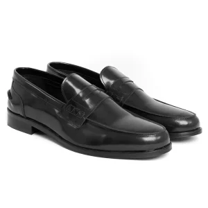 Mocassini College Uomo Scarpe Ecopelle Lucide Eleganti Casual Nero GIOSAL-S1180A
