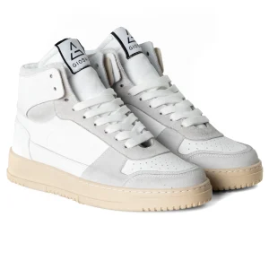Scarpe Uomo Sneakers Alte Casual Sportive Ecopelle Camoscio Bianco GIOSAL-S1241A
