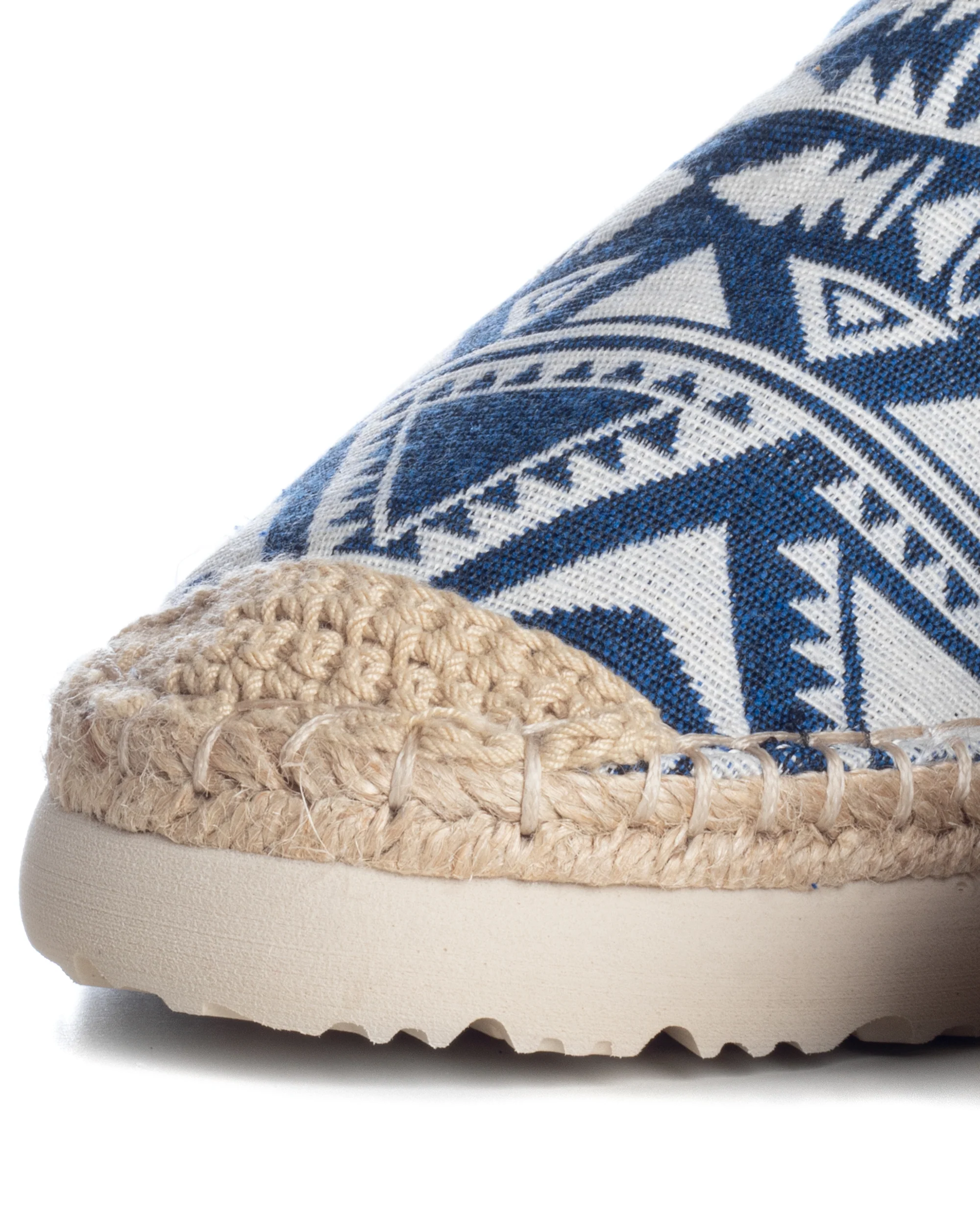 Espadrillas Scarpe Uomo Unisex Tela Estive Mare Fantasia Etnica Azteca Cotone Comode Leggere Blu GIOSAL-S1245A - immagine 5