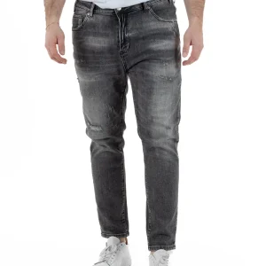 Jeans Cinque Tasche Slim Con Rotture TCJS1002A