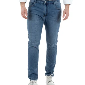 Jeans Cotone Slim Fit Denim Chiaro TCJS1003A
