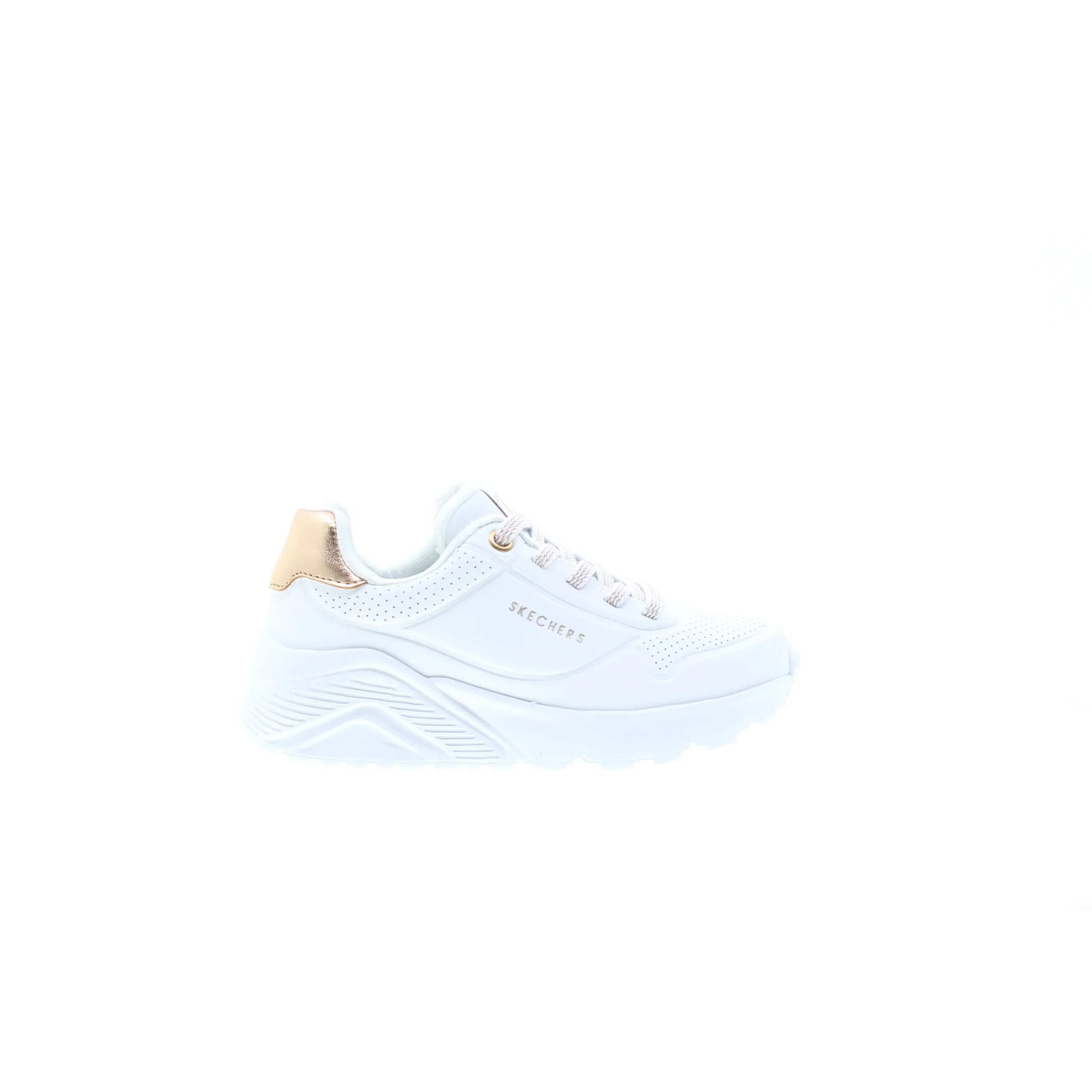 Scarpa Elastico Skechers 310384L Bambina Bianco Memory Foam - Praticità USA Primavera Estate - immagine 2