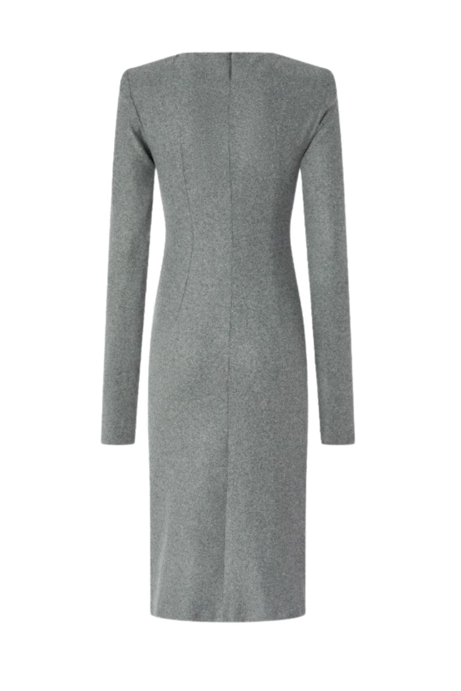 Vestito midi aderente con drappeggio - immagine 5