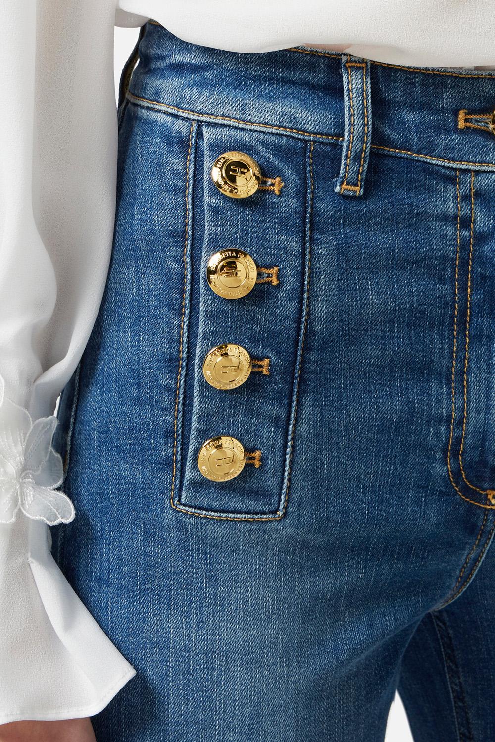 Elisabetta Franchi Jeans a zampa - immagine 5