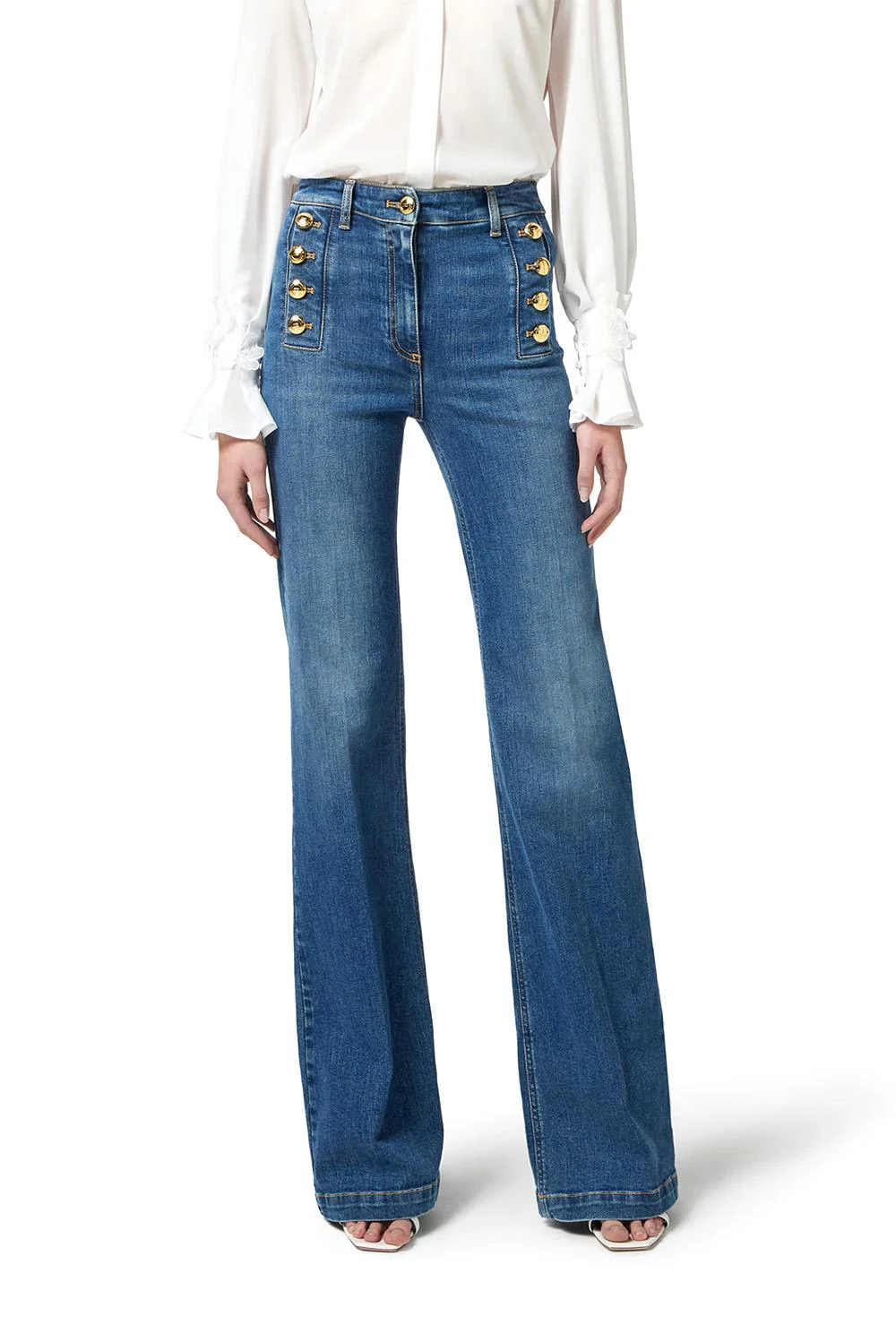 Elisabetta Franchi Jeans a zampa - immagine 3